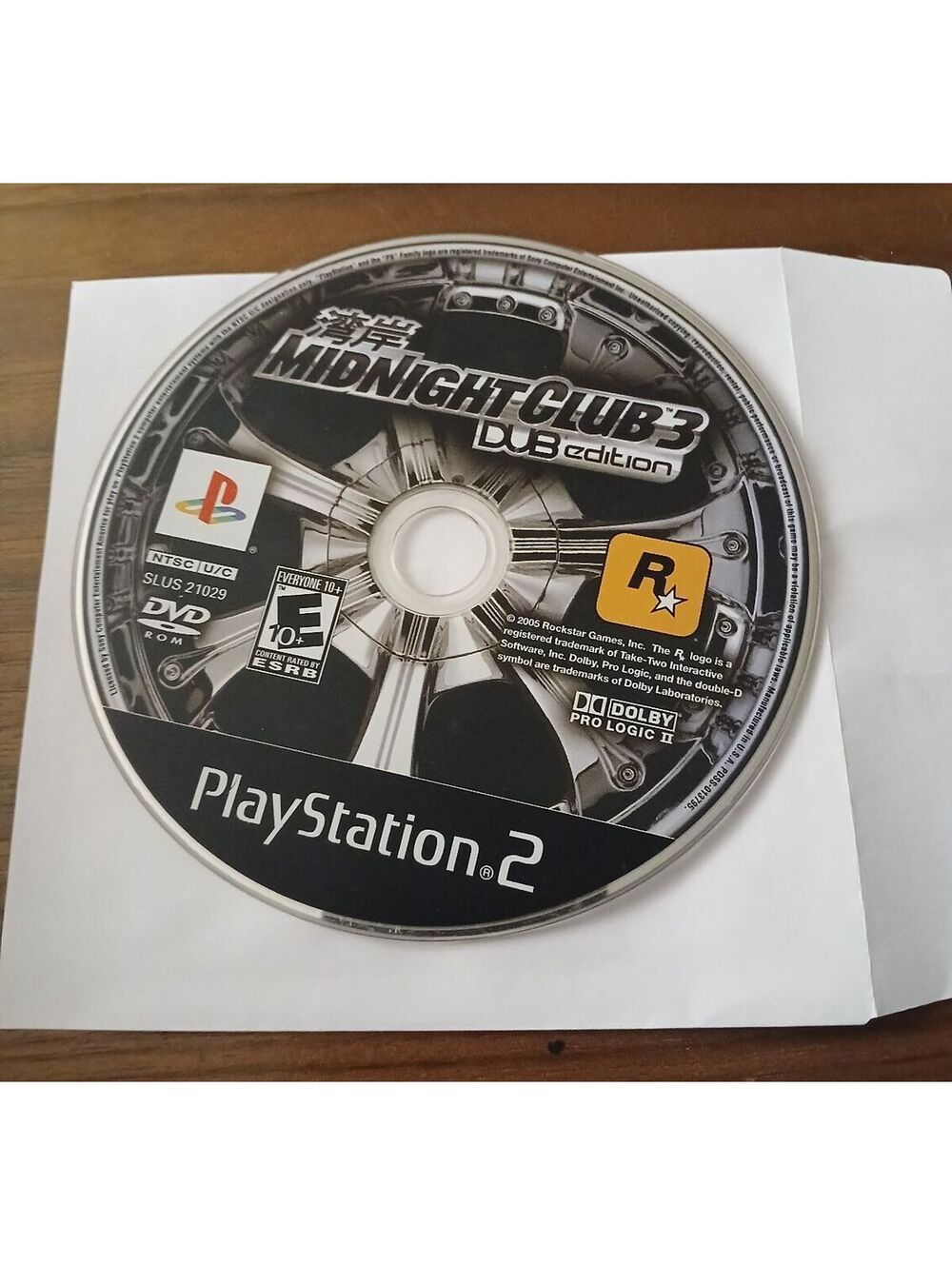 Midnight Club 3: DUB Edition (Sony PlayStation 2, 2005) Disc Only